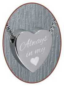 Stainless Steel Engravable Hearth Cremation Pendants