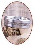 JB Memorials Tungsten Carbide Special Cremation Ash Ring with Satin Finished Front - RB048HT