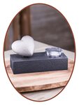 Mini Ash Urn Heart with Candle Holder - HMP630