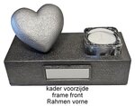 Mini Ash Urn Heart with Candle Holder - HMP630
