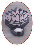 Mini Ash Urn 'Lotus' with tealight holder - HMP636