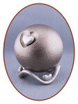 Mini Ash Urn 'Heart in Ball' in Different Colors - HMP679