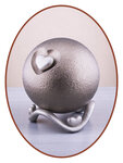 Mini Ash Urn 'Heart in Ball' in Different Colors - HMP679