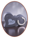 Mini Ash Urn 'Horseshoe in Heart'  in Different Colors - HMP631H