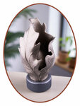 Mini Ash Urn 'Leafs with Tealight' - HMP680