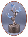 Mini Ash Urn 'Butterflies in Tree' in Different Colors - HMP667B
