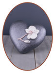 Mini Ash Urn 'Heart and Orchid' in Different Colors - HMP688