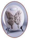Midi Ash (wall) Urn 'Butterfly - Flowers'  in Different Colors - HMP690