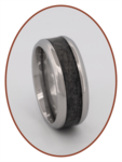 Hair Memorial Ring - Visible Hair Processing - RBH001-4M2B