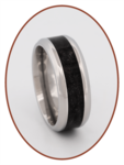 Hair Memorial Ring - Visible Hair Processing - RBH001-4M2B
