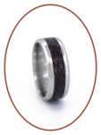 Hair Memorial Ring - Visible Hair Processing - RBH002-4M2B