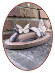 Mini Ash (Duol) Urn 'Birds - Butterflies on a tree trunk'  in Different Colors - HMP691