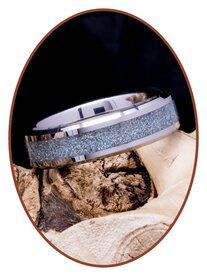 JB Memorials Tungsten Carbide 'Holographic'  As Ring - RB057
