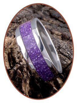 JB Memorials Edelstalen As Ring &#039;Magic Violet&#039; - CRA011