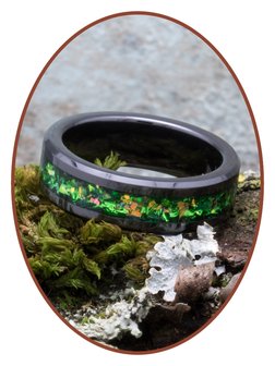 JB Memorials Ceramic Zirconium As Ring &#039;Heavenly Green&#039; 6mm - JRB145C