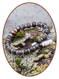 JB Memorials Exclusive &#039;Natural Stone Beads&#039; Ash Bracelet - KHA017S
