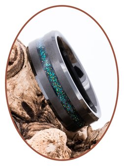 JB Memorials Ceramic Zirconium  As Ring &#039;Endless Universe&#039; - RB048U