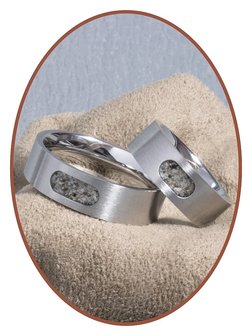 JB Memorials Edelstalen Dames / Heren As Ring - RB044