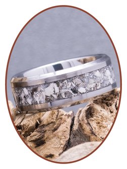 &#039;Natural&#039; Cremation Ash Ring - RB140SC-4M2B