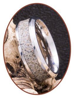 Cremation Ash Ring - Visible Ash Processing - 6 or 8mm width - TI003-4M2B