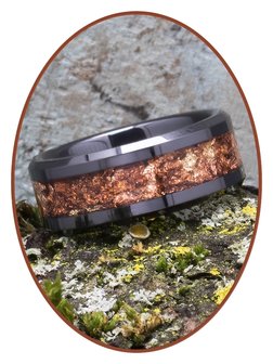 JB Memorials Ceramic Zirconium Heavenly Treasures As Ring 8mm - RB141HT