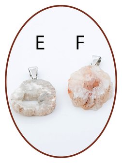 &#039;Protected by nature&#039; Natural Agate Cremation Ash Pendant JR003 - JR003