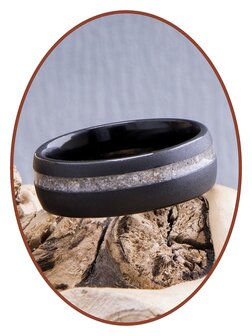 JB Memorials Tungsten Carbide Special Cremation Ring - RB048Q