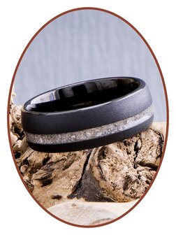 JB Memorials Tungsten Carbide Special Cremation Ring - RB048Q