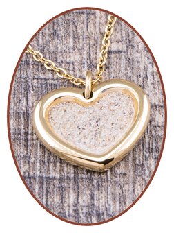 316L Stainless Steel JB Memorials &#039;Heart&#039; Cremation Pendant - RSP120