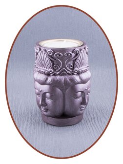 Mini Ash Urn &#039;Buddha&#039; with Tealight Holder in Different Colors - UR008