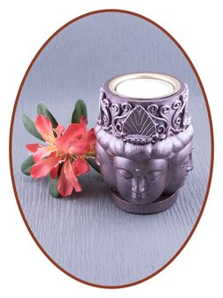 Mini Ash Urn &#039;Buddha&#039; with Tealight Holder in Different Colors - UR008