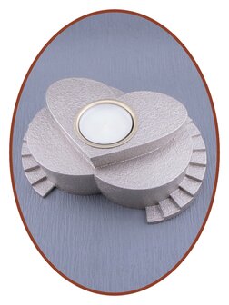 Mini Duo Ash Urn &#039;Stairway To Heaven&#039; with Tealight Holder - HMP646DUO