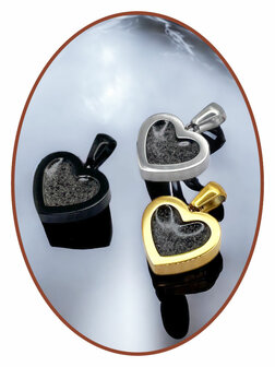 316L Stainless Steel JB Memorials &#039;Heart&#039; Cremation Pendant - RSP122
