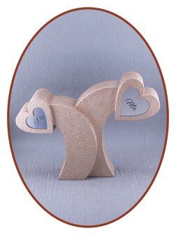 Mini Heart Ash Urn in Many Colors - HMP622