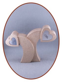 Mini Heart Ash Urn in Many Colors - HM491