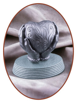 Mini Ash Urn &#039;Heart in Hands&#039; in Many Colors - AS009
