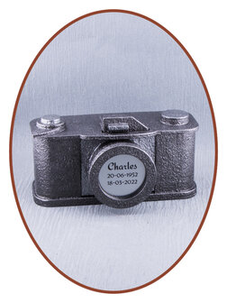 JB Memorials Mini Ash Urn &#039;Retro Camera&#039; - HM493