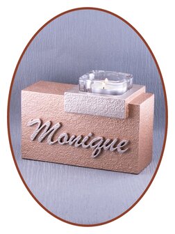 Mini Name Ash Urn with Tealight in Different Colors - HMP663