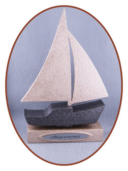 Mini - midi Ash Urn &#039;Sailing ship&#039; in Different Colors - HMP608