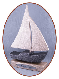 Mini - midi Ash Urn &#039;Sailing ship&#039; in Different Colors - HMP608