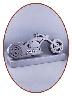 Design Ash Mini Urn &#039;Biker&#039;  with name - HMP610