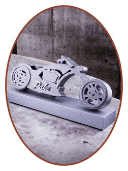 Design Ash Mini Urn &#039;Biker&#039;  with name - HMP610