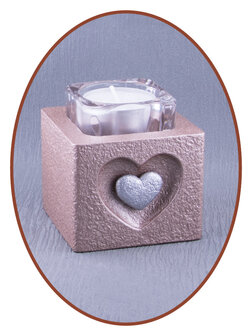 Mini Ash Urn with Tealight Holder Heart - HMP615