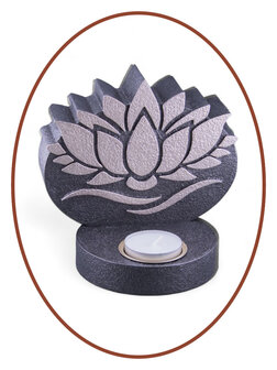 Mini Ash Urn &#039;Lotus&#039; with tealight holder - HMP636