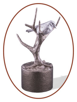 Mini Ash Urn &#039;Bird in Tree&#039; in Different Colors - HMP666