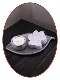 Mini Ash Urn &#039;Leaf and Paw&#039; in Different Colors - HMP675P