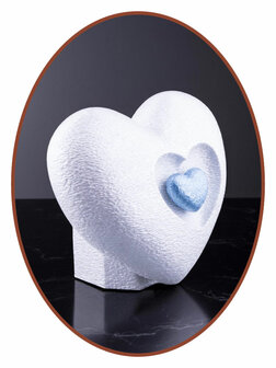 Mini As Urn &#039;Hart in Hart&#039; Pearl White - HMP613PW