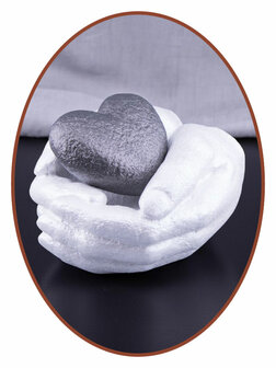 Mini As Urn  &#039;Heart in Hands&#039;  in Diverse Kleuren - HMP637KL