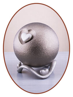 Mini Ash Urn &#039;Heart in Ball&#039; in Different Colors - HMP679