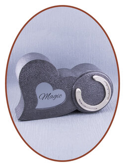 Mini Ash Urn &#039;Horseshoe in Heart&#039;  in Different Colors - HMP631H